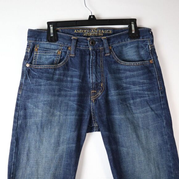 American‎ Eagle Outfitters Skinny Jeans Men's 31/30 Blue Dark Wash Denim - Picture 2 of 12